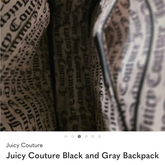 Juicy Couture Monogram Freshly Picked Strawberry Backpack - Picture 4 of 4